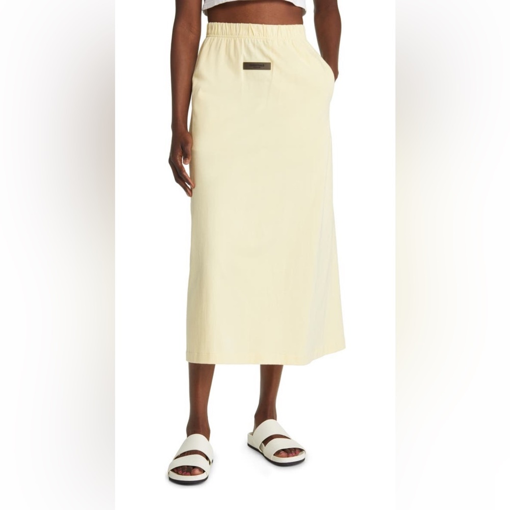 Fear of God Essentials cotton jersey midi skirt